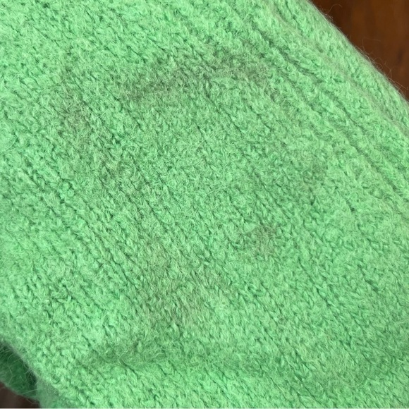 ALC Mint Alpaca Merino Wool Knit Oversized Slouchy Pullover Turtleneck Sweater S - Picture 16 of 16